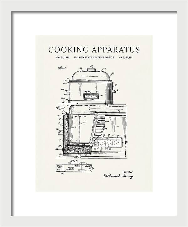 Cooking Apparatus Minimalist Patent Us2187888a