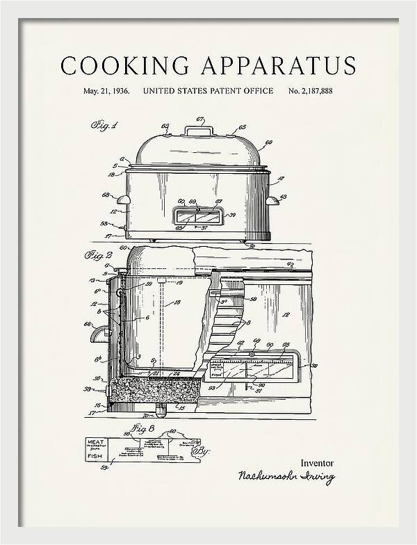 Cooking Apparatus Minimalist Patent Us2187888a