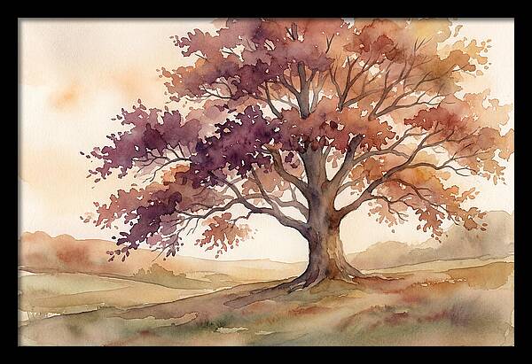 Copper Beech Tree In Autumn