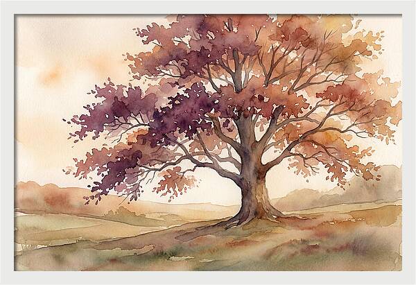 Copper Beech Tree In Autumn