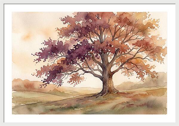Copper Beech Tree In Autumn