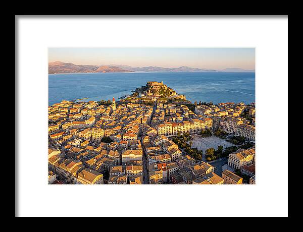 Corfu Old Town Aerial View