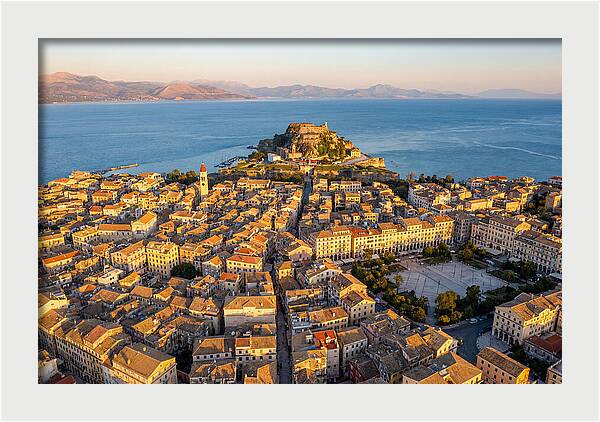 Corfu Old Town Aerial View