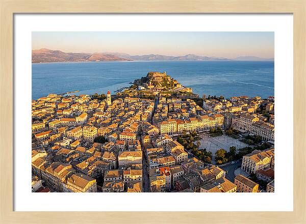 Corfu Old Town Aerial View