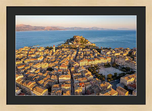 Corfu Old Town Aerial View