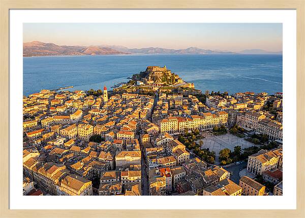 Corfu Old Town Aerial View
