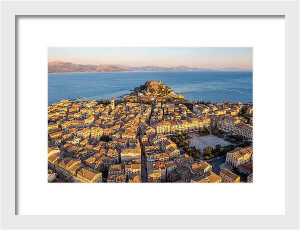 Corfu Old Town Aerial View