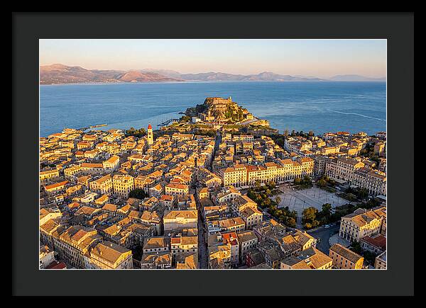 Corfu Old Town Aerial View
