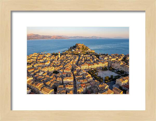 Corfu Old Town Aerial View