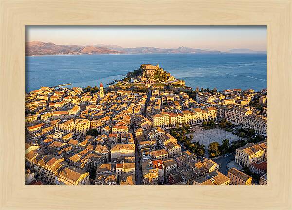 Corfu Old Town Aerial View