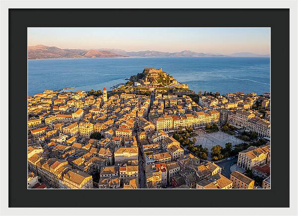 Corfu Old Town Aerial View