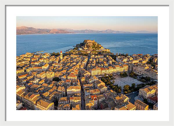 Corfu Old Town Aerial View