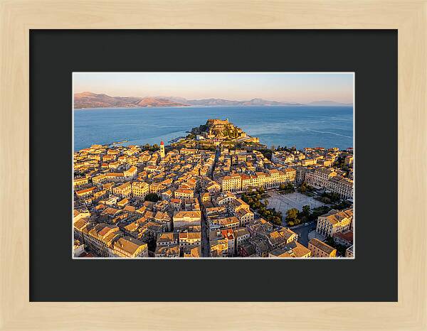 Corfu Old Town Aerial View