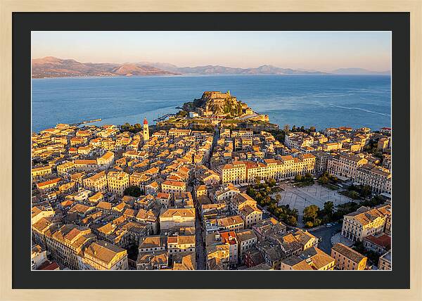 Corfu Old Town Aerial View