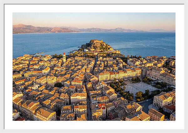Corfu Old Town Aerial View
