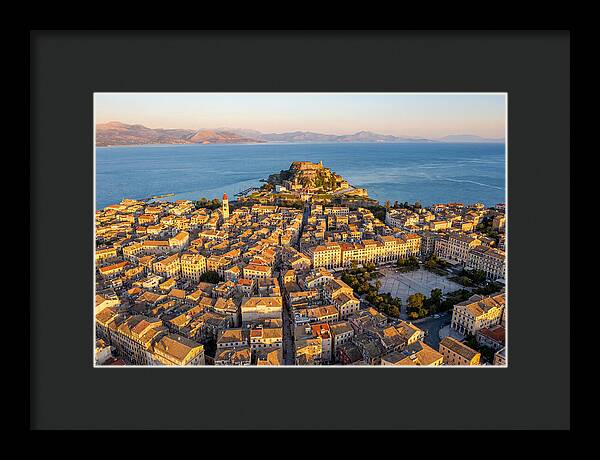 Corfu Old Town Aerial View