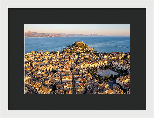 Corfu Old Town Aerial View