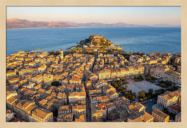 Corfu Old Town Aerial View