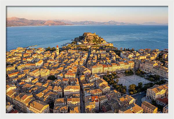 Corfu Old Town Aerial View