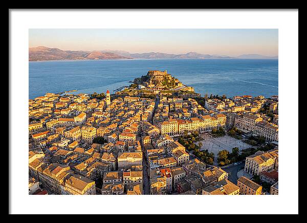 Corfu Old Town Aerial View