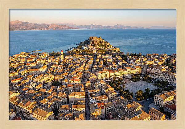 Corfu Old Town Aerial View