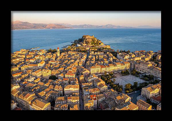 Corfu Old Town Aerial View