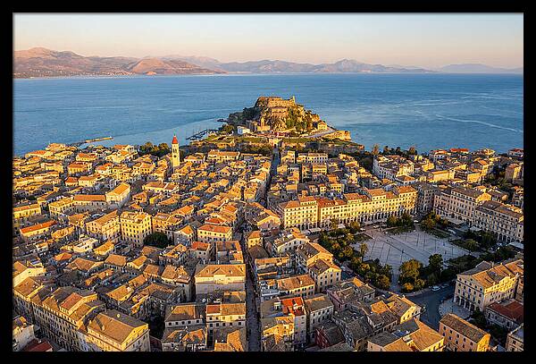 Corfu Old Town Aerial View