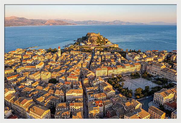 Corfu Old Town Aerial View