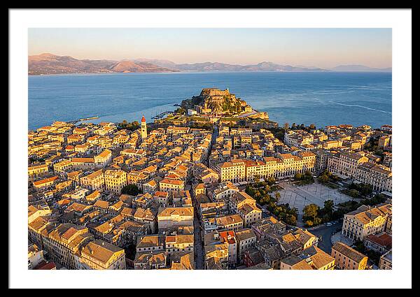 Corfu Old Town Aerial View