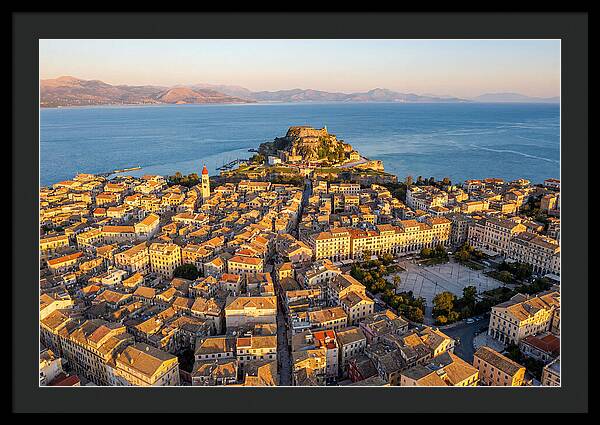 Corfu Old Town Aerial View