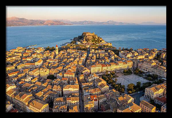 Corfu Old Town Aerial View
