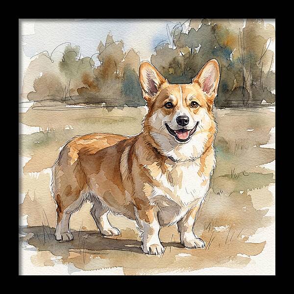 Corgi In A Sunny Landscape