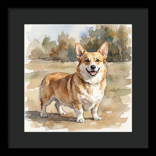 Corgi In A Sunny Landscape