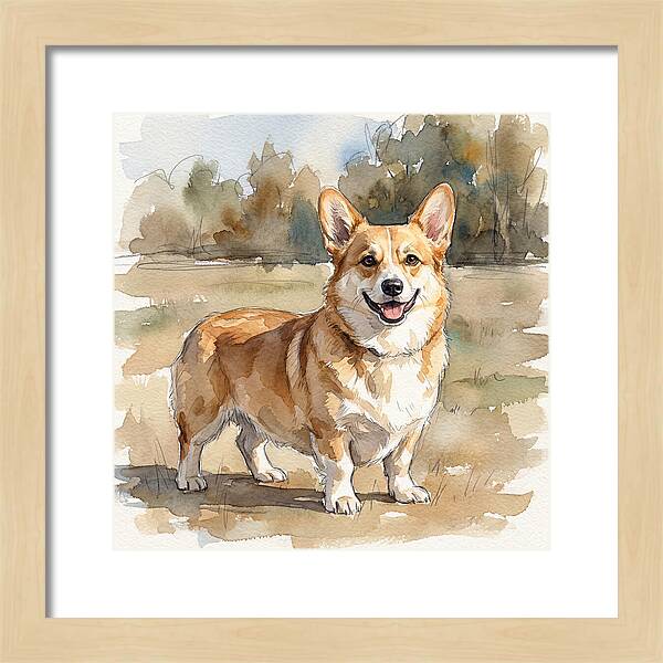 Corgi In A Sunny Landscape
