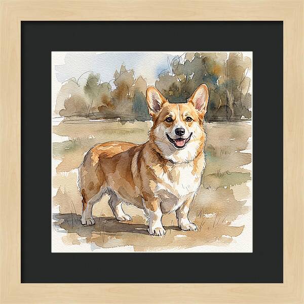 Corgi In A Sunny Landscape