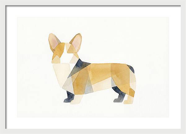 Corgi In Geometric Harmony