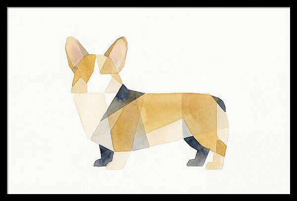 Corgi In Geometric Harmony