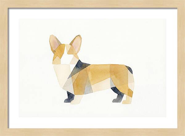 Corgi In Geometric Harmony