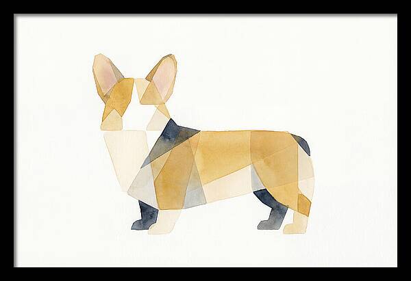 Corgi In Geometric Harmony