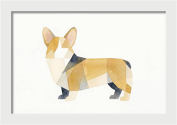Corgi In Geometric Harmony