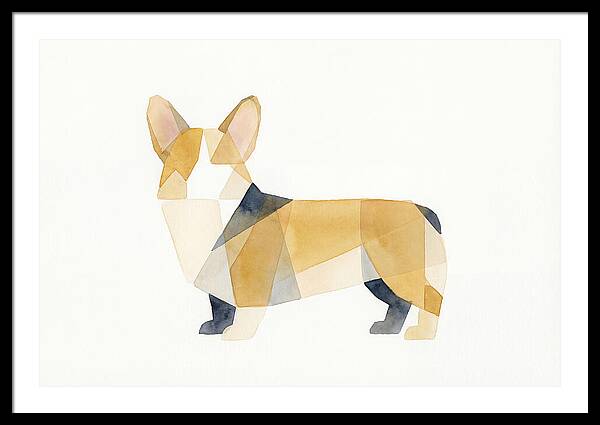 Corgi In Geometric Harmony