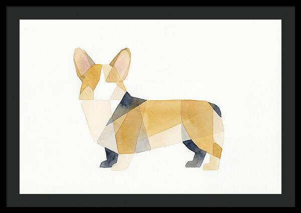 Corgi In Geometric Harmony