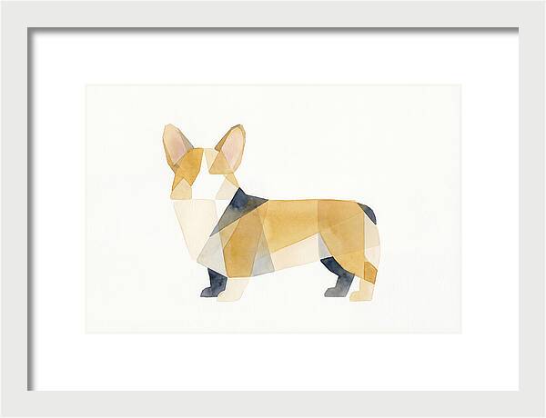 Corgi In Geometric Harmony