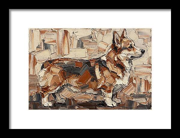 Corgi In Palette Knife Style