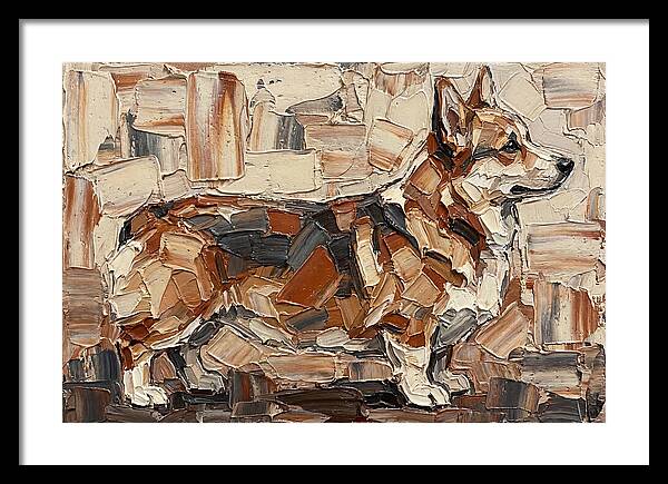 Corgi In Palette Knife Style