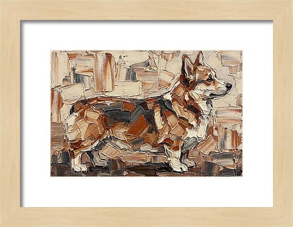 Corgi In Palette Knife Style