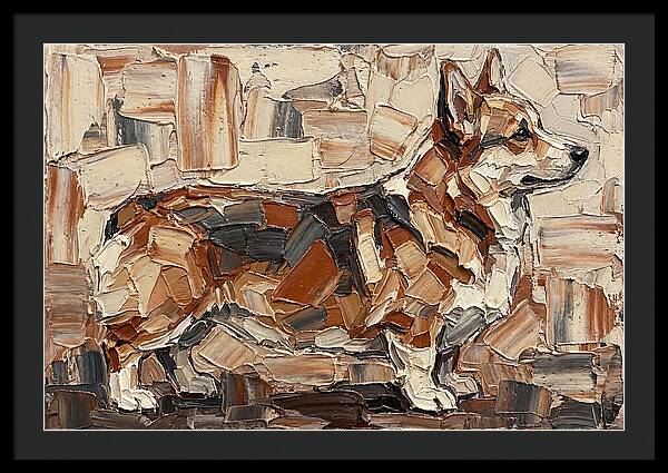 Corgi In Palette Knife Style