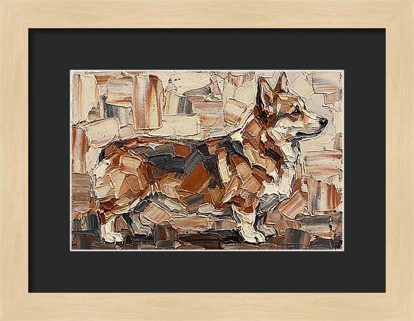Corgi In Palette Knife Style