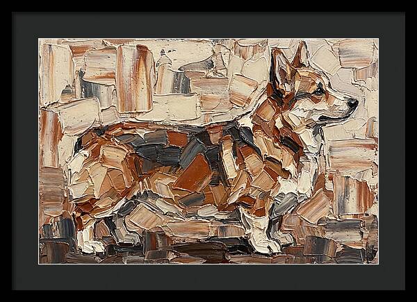 Corgi In Palette Knife Style