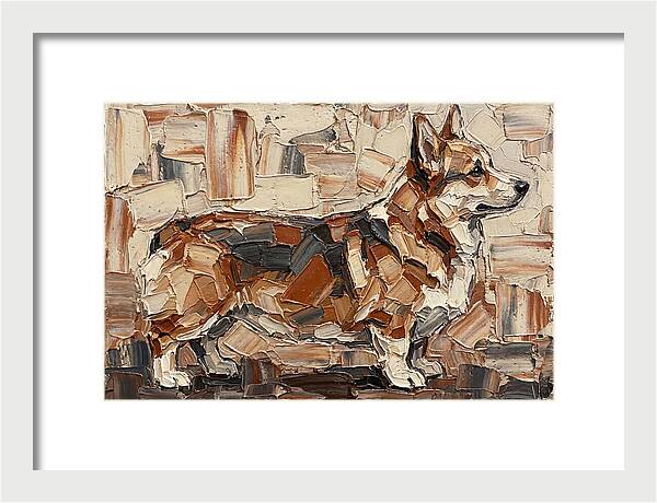 Corgi In Palette Knife Style